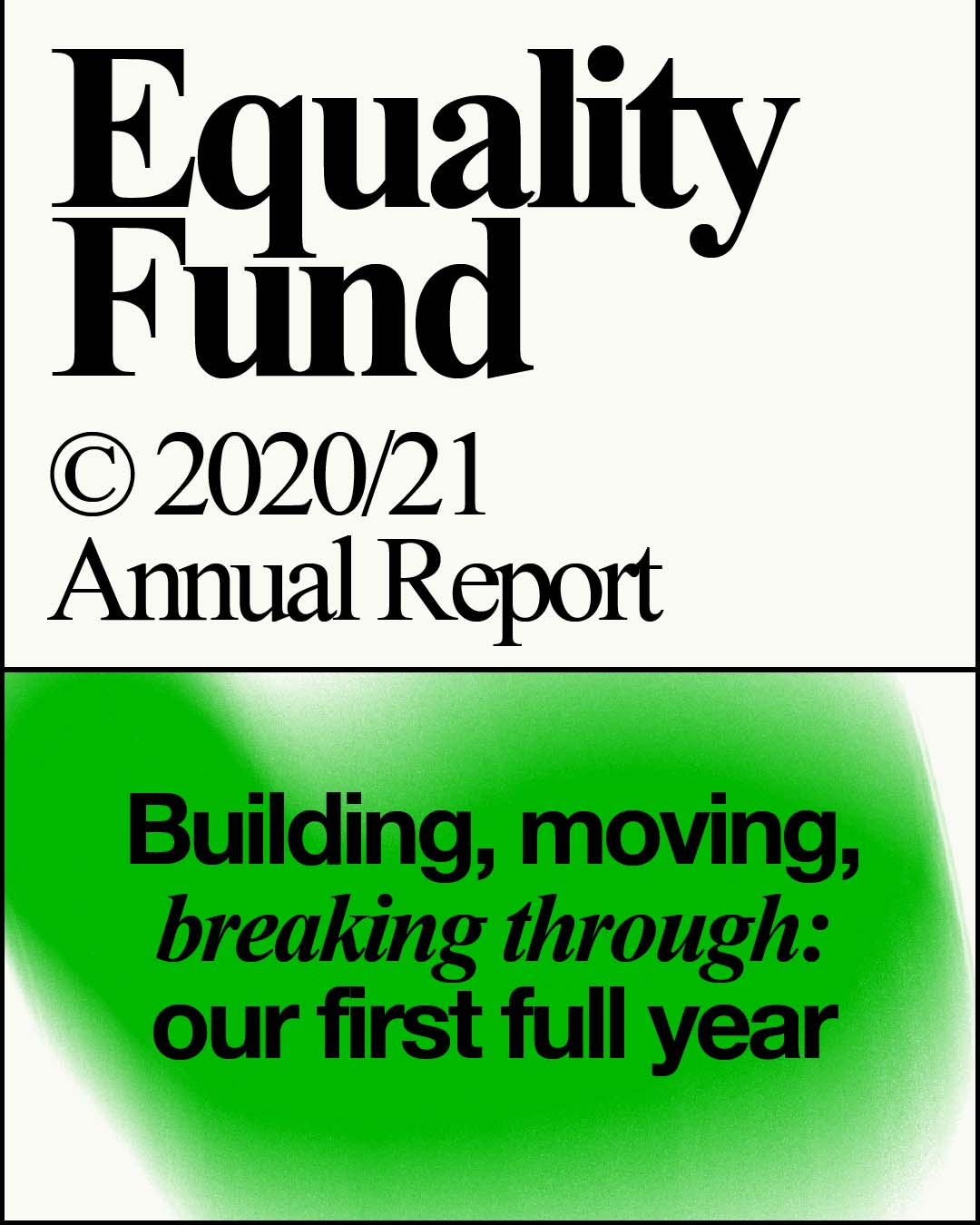 Equality Fund Annual Report