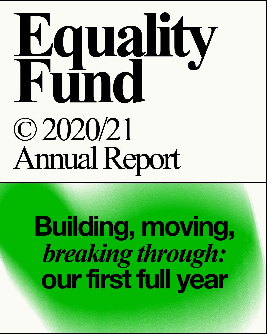 Equality Fund Annual Report